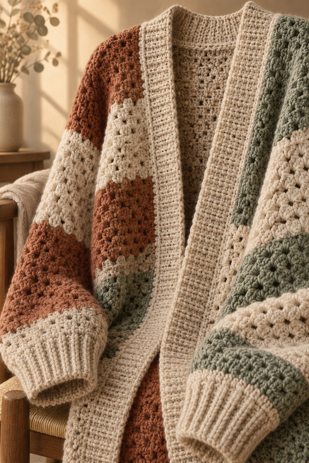 Choose a relaxed cardigan silhouette