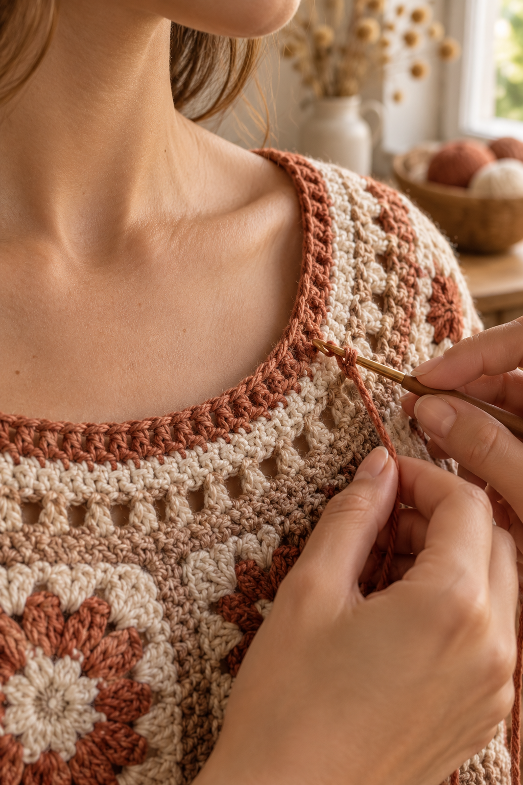 Finish the neckline with intention