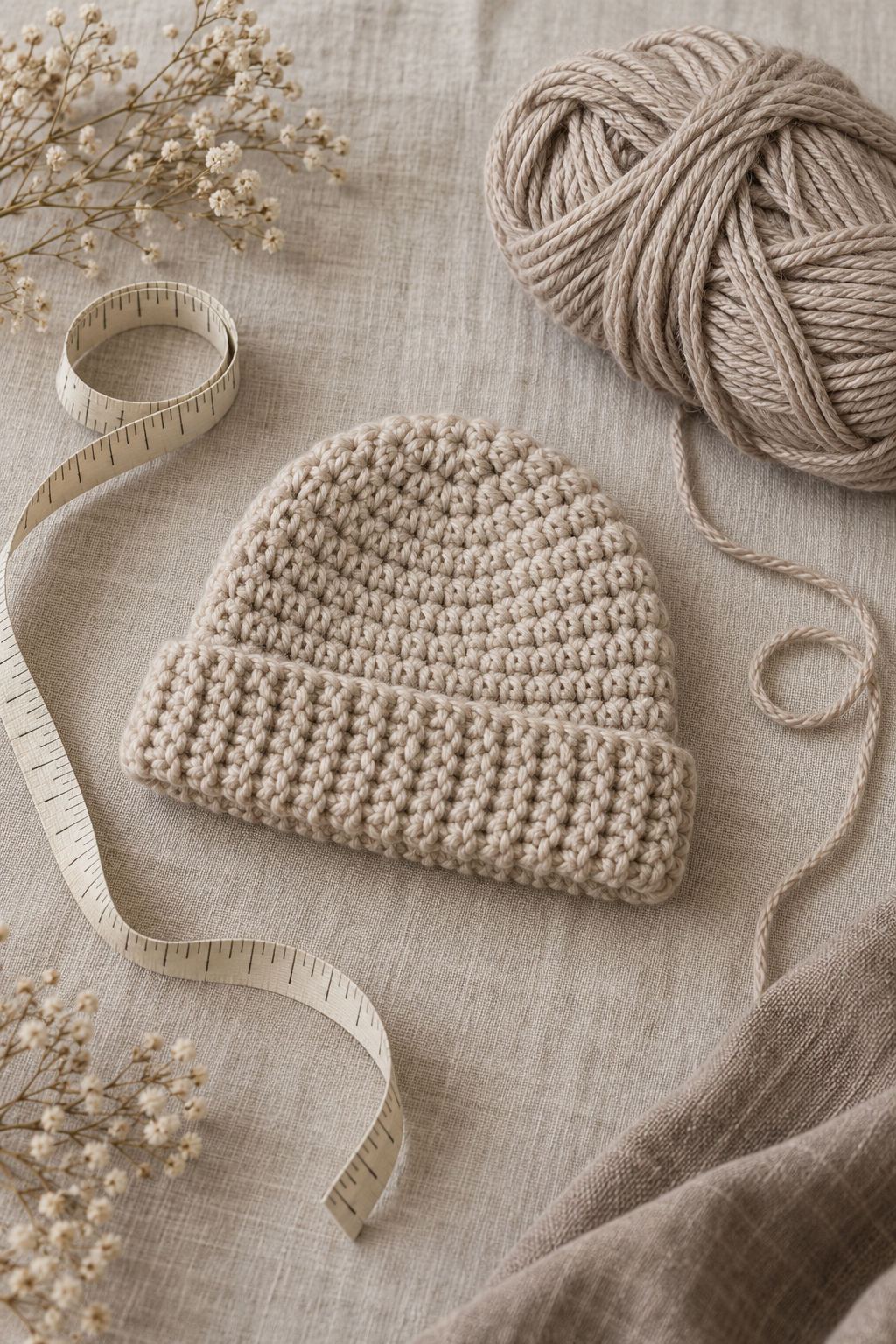 faux knit beanie crochet pattern size planning