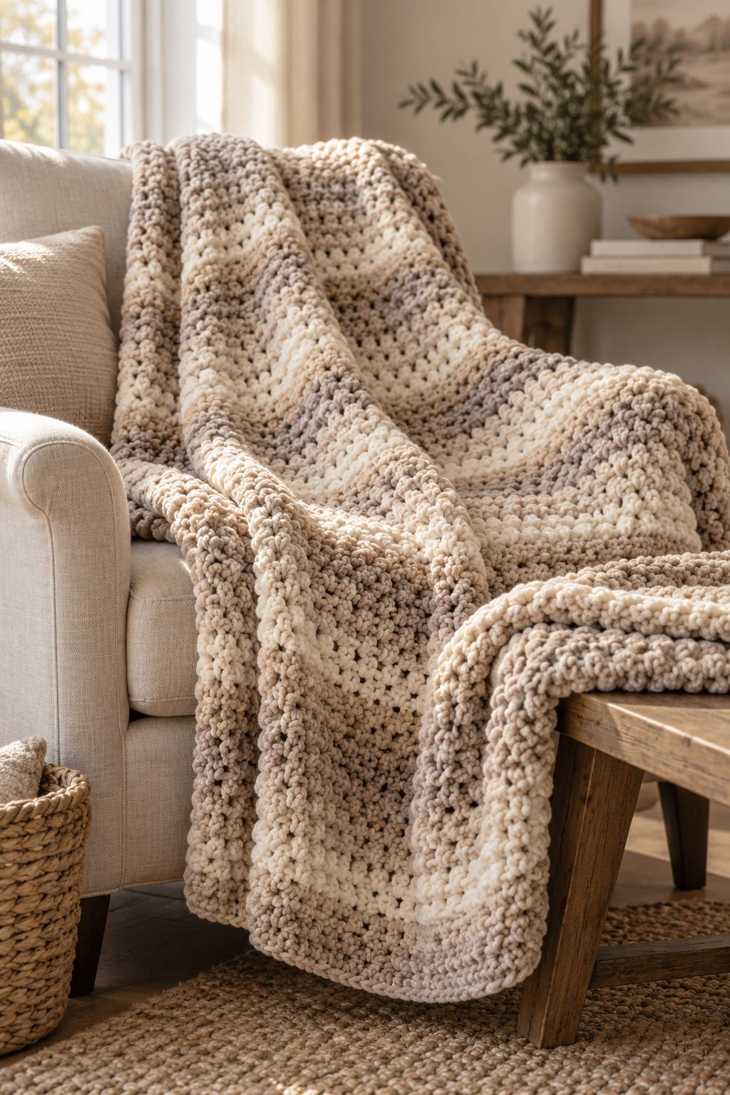 how to crochet afghan set the blanket size and rhythm
