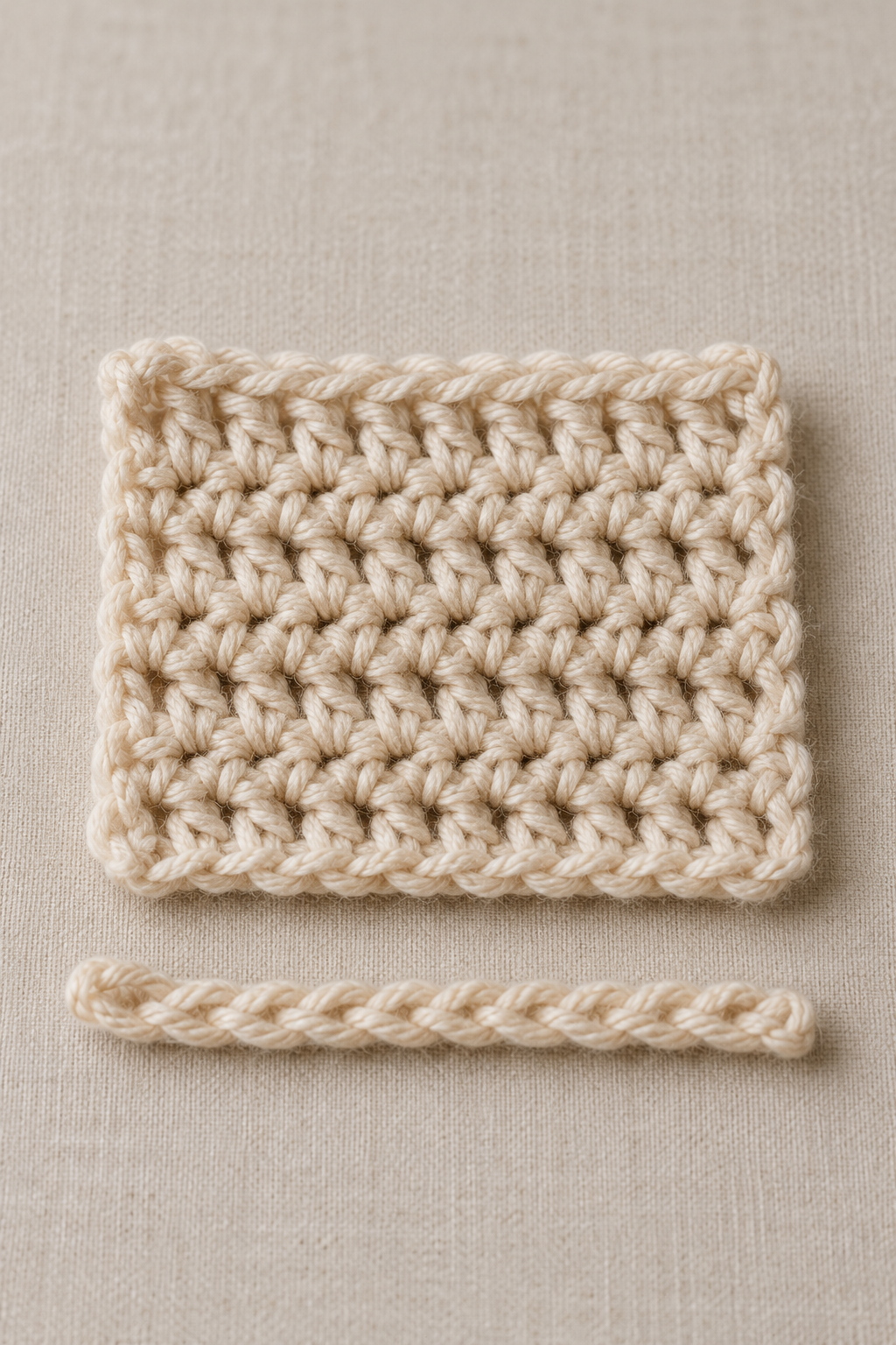 how to crochet for beginners stitch practice swatch
