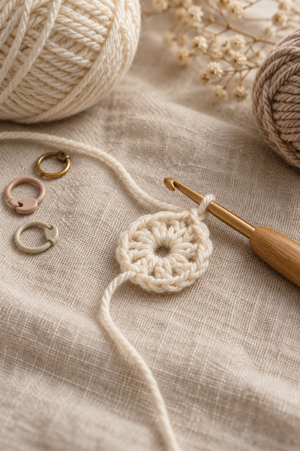 how to crochet for beginners magic ring circular practice