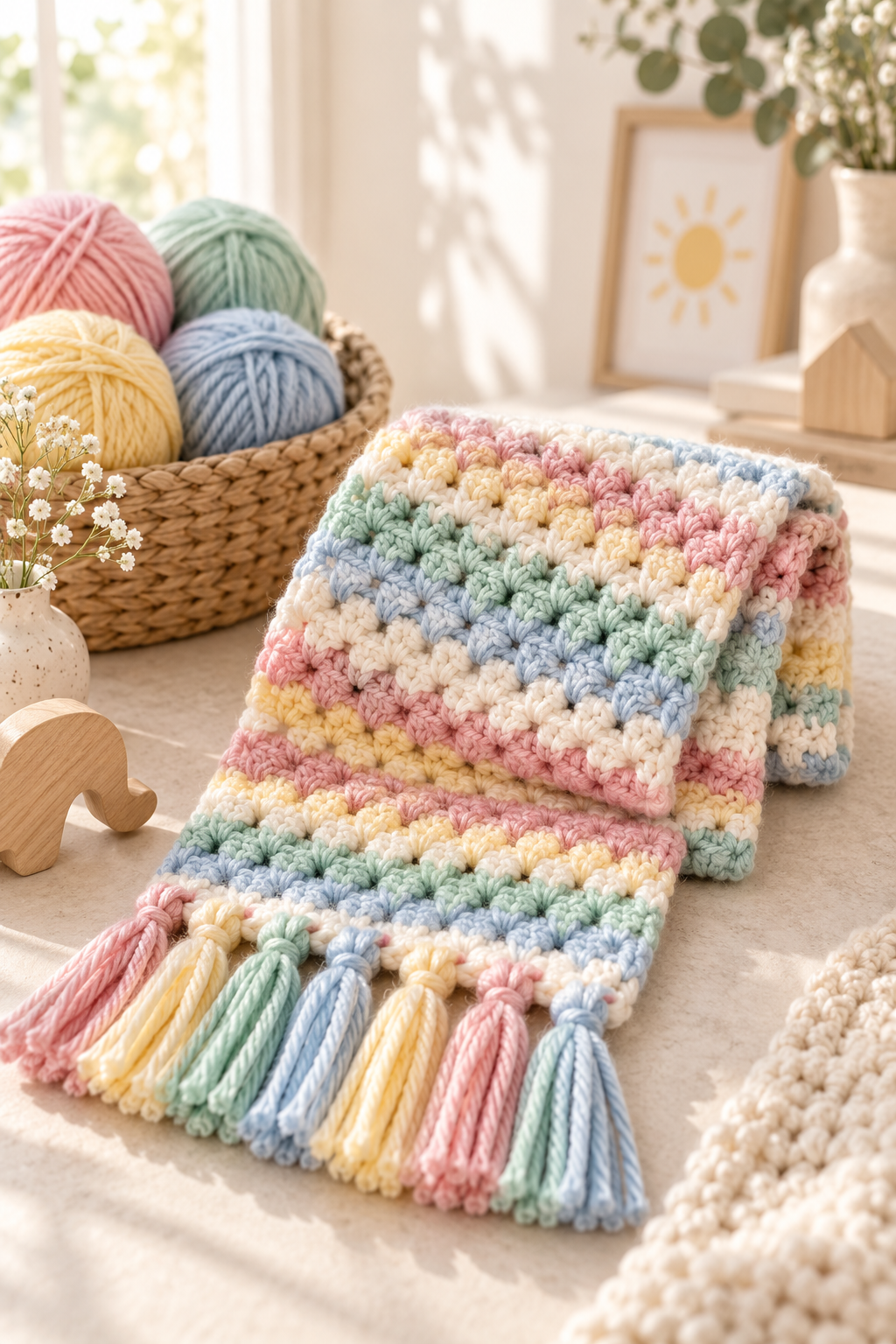 kids crochet scarf editorial feature