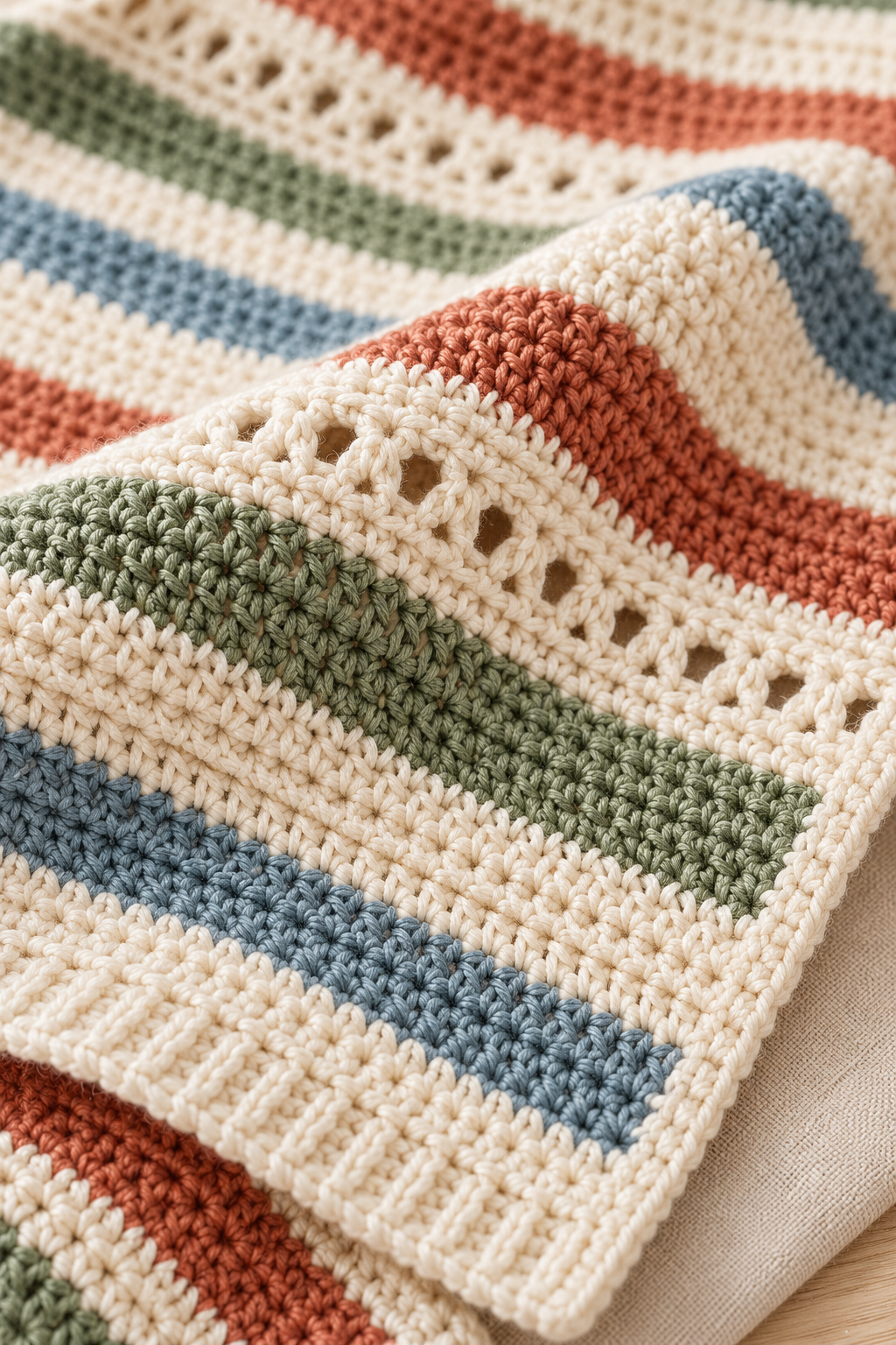 mjs signature blanket crochet pattern eyelet detail