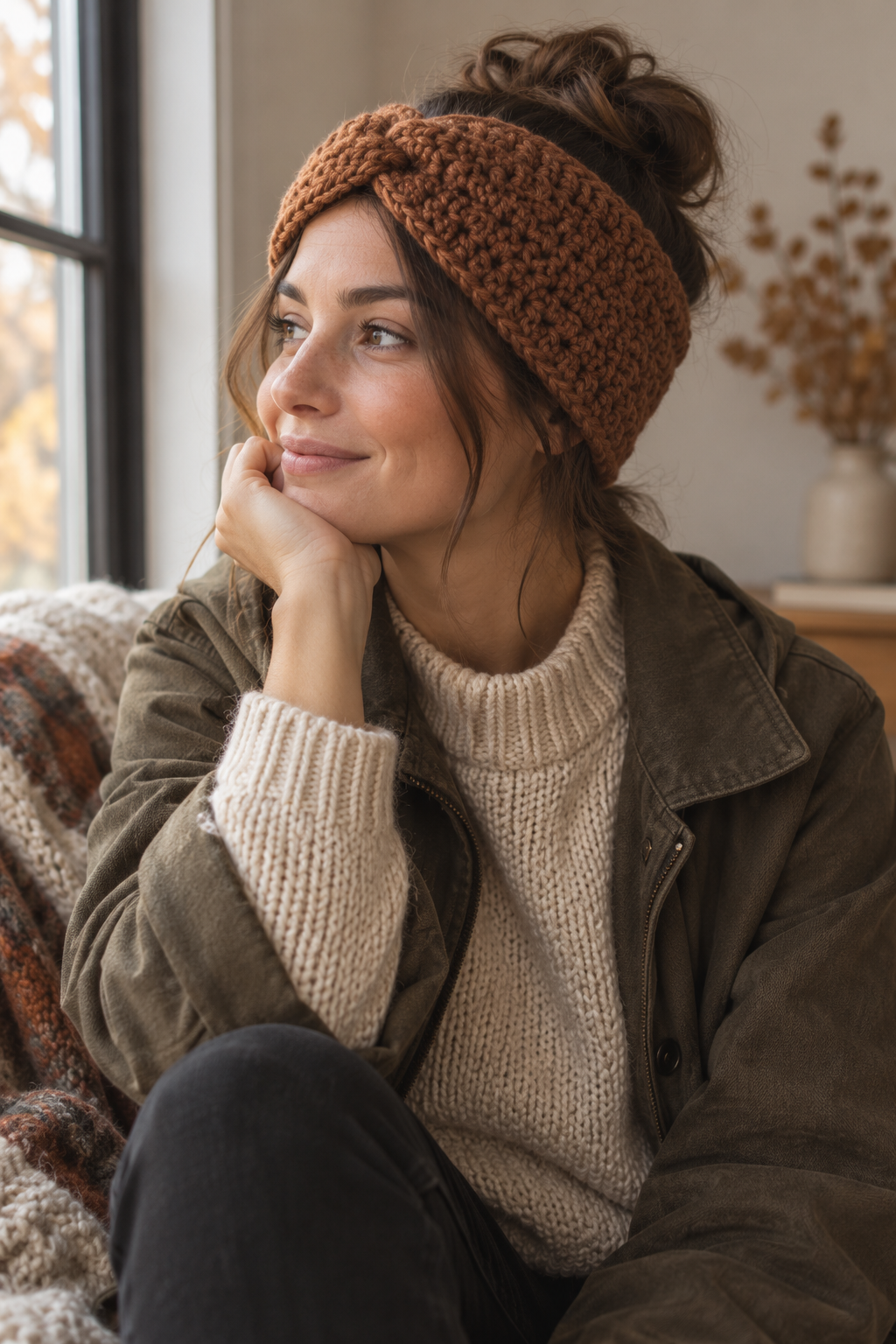 textured crochet ear warmer everyday styling