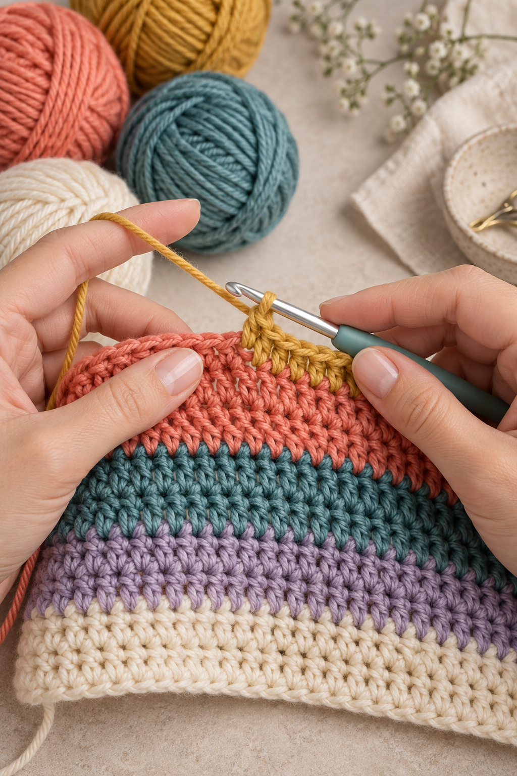 crochet tips and tricks colour change how to seamlessly change colour throughout a r