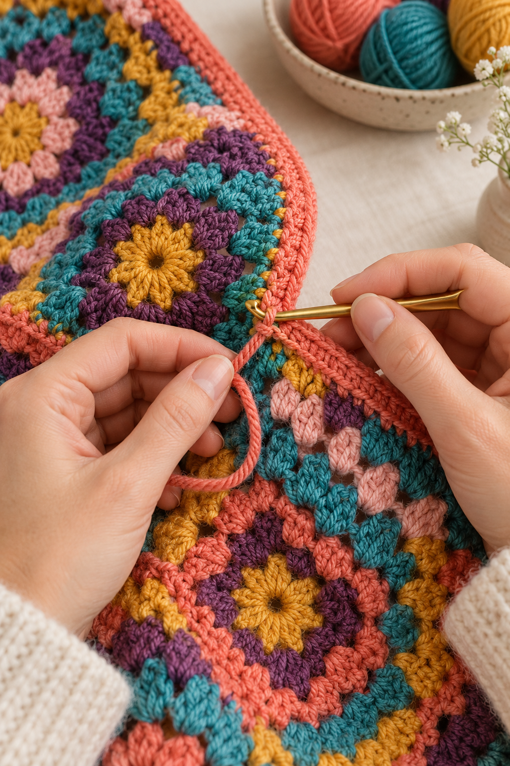 crochet tips and tricks seamless join when finishing off your work, instead of slip
