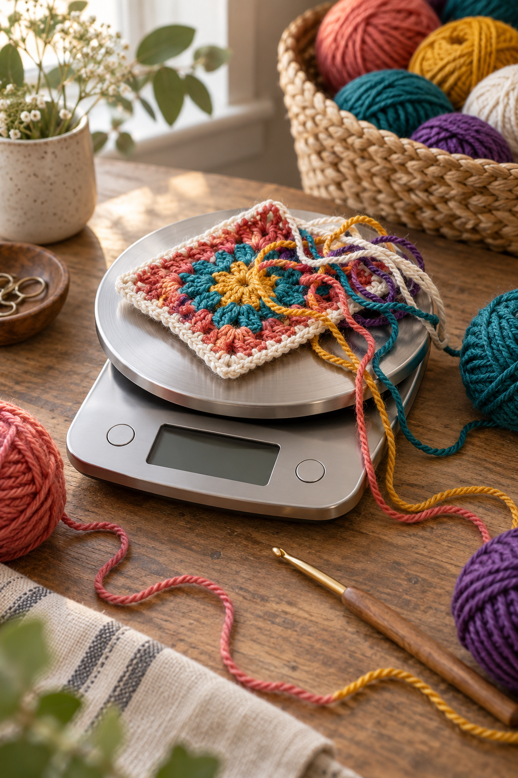 crochet tips and tricks weigh scale i use a scale for every pattern i design